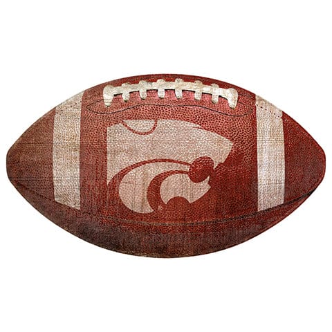fan creations Kansas State 12" Football Shaped Sign