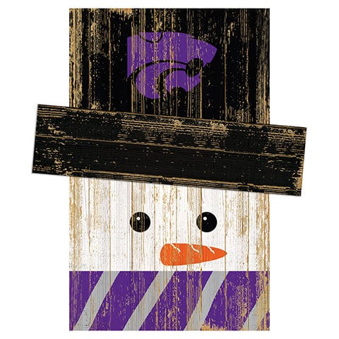 fan creations Kansas State Snowman Head
