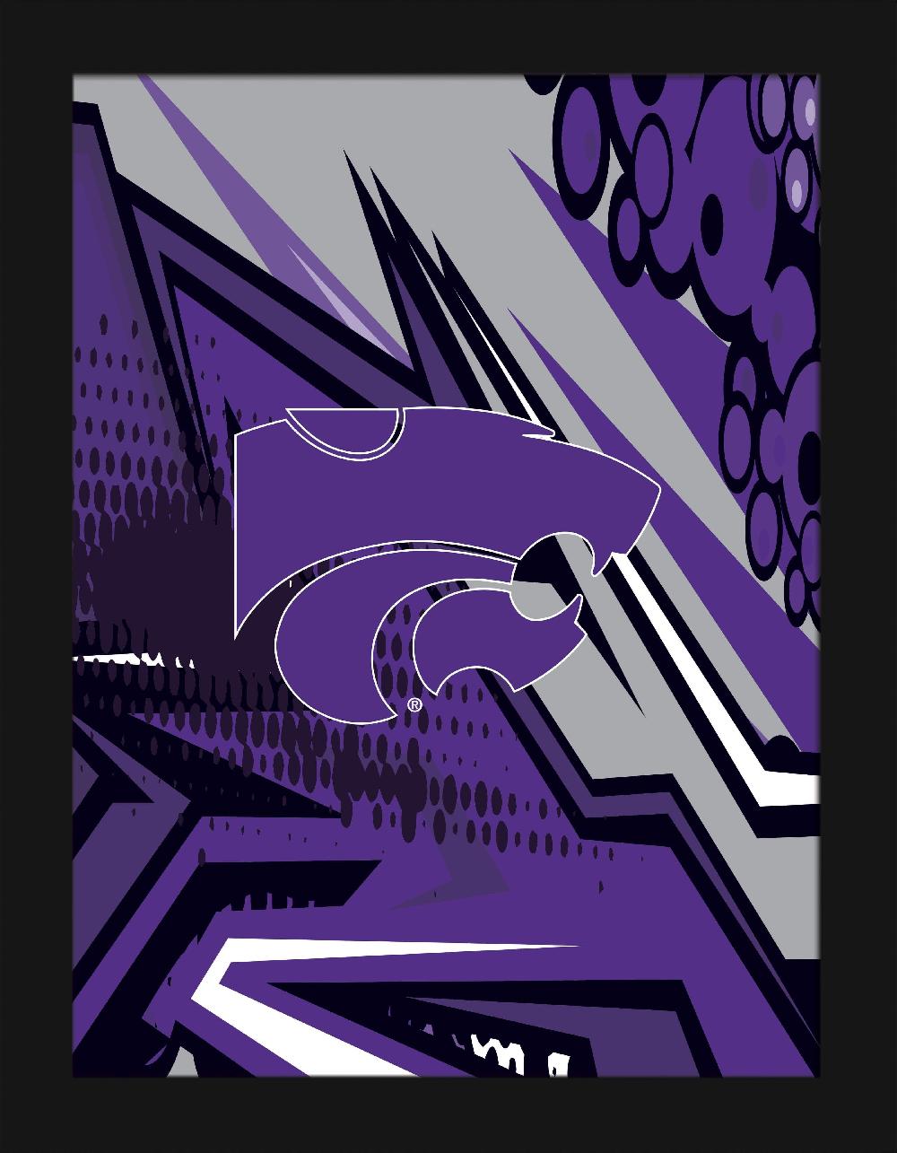 Fan Creations Kansas State Team Comic 12x16