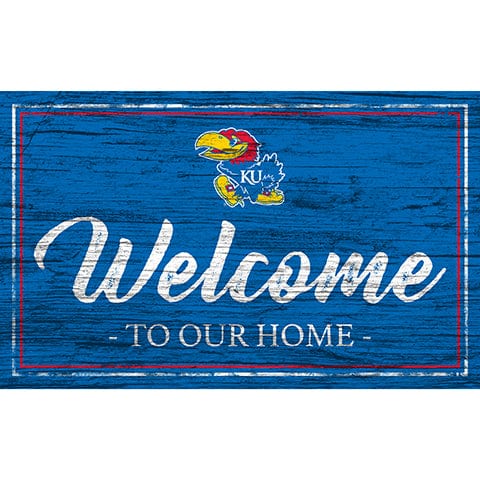 fan creations Kansas Team Color Welcome 11x19 Sign