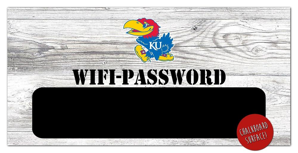 fan creations Kansas Wifi Password 6x12 Sign