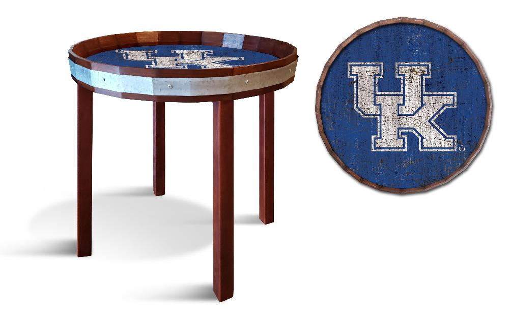 fan creations Kentucky Barrel Top Side Table