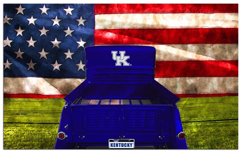 fan creations Kentucky Patriotic Retro Truck 11x19