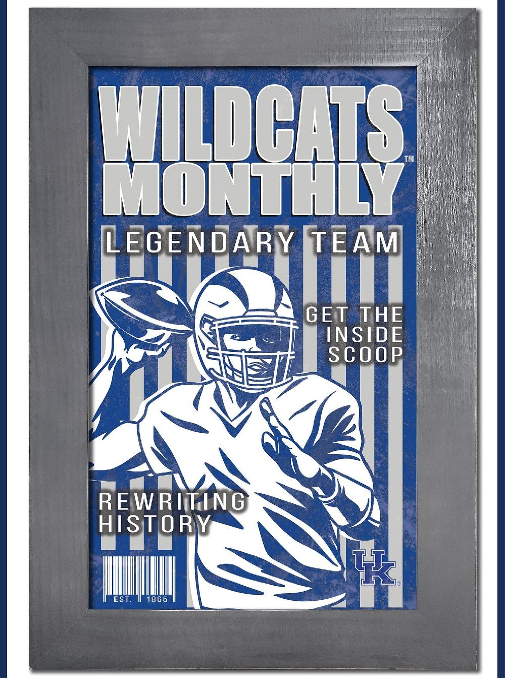 fan creations Kentucky Team Monthly Frame 11x19