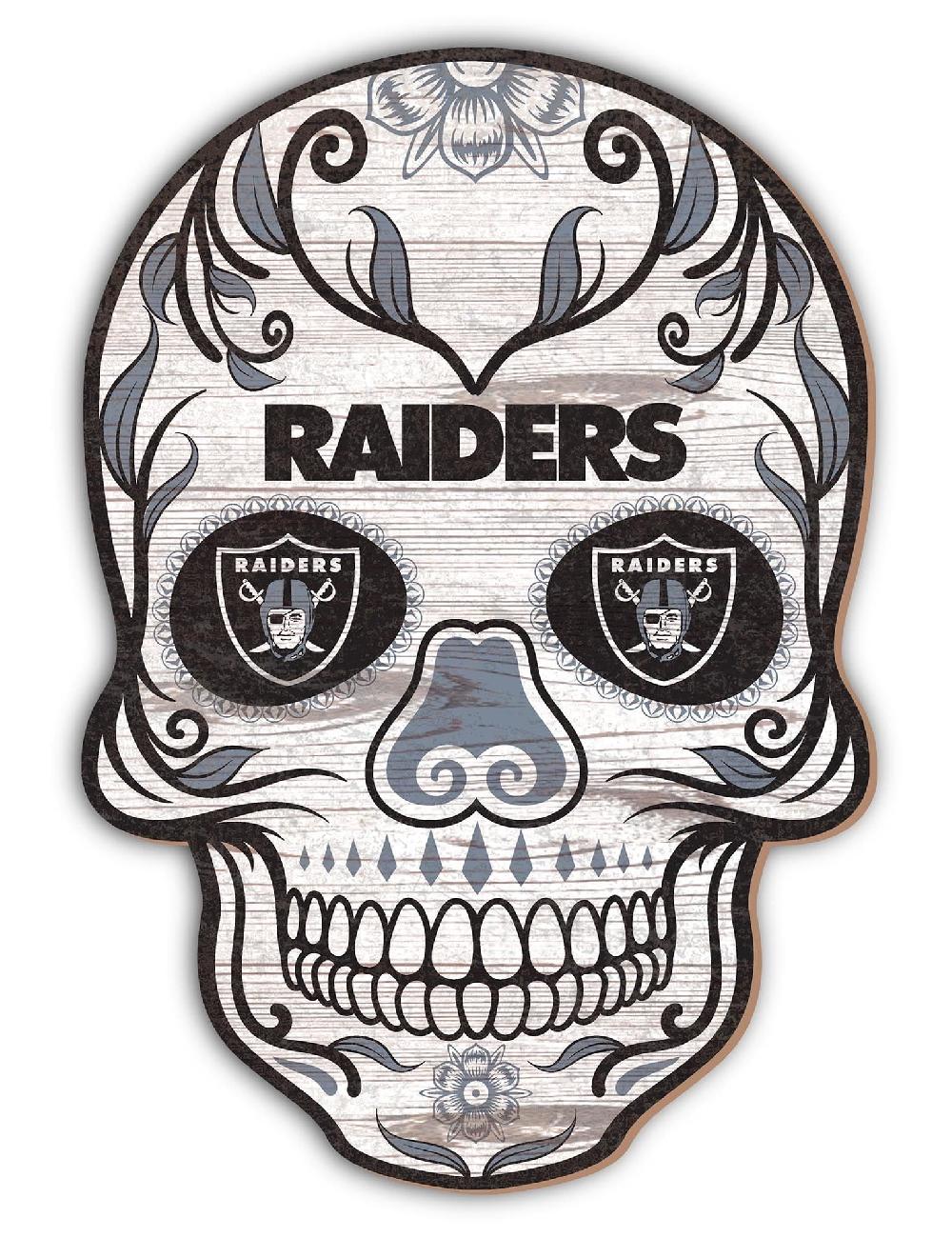 fan creations Las Vegas Raiders Sugar Skull 12in