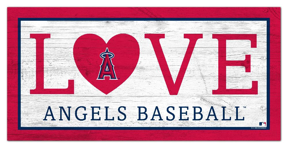 fan creations Los Angeles Angels Love 6x12 Sign