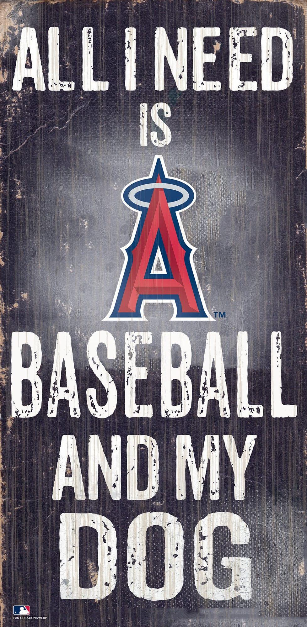 fan creations Los Angeles Angels My Dog 6x12 Sign