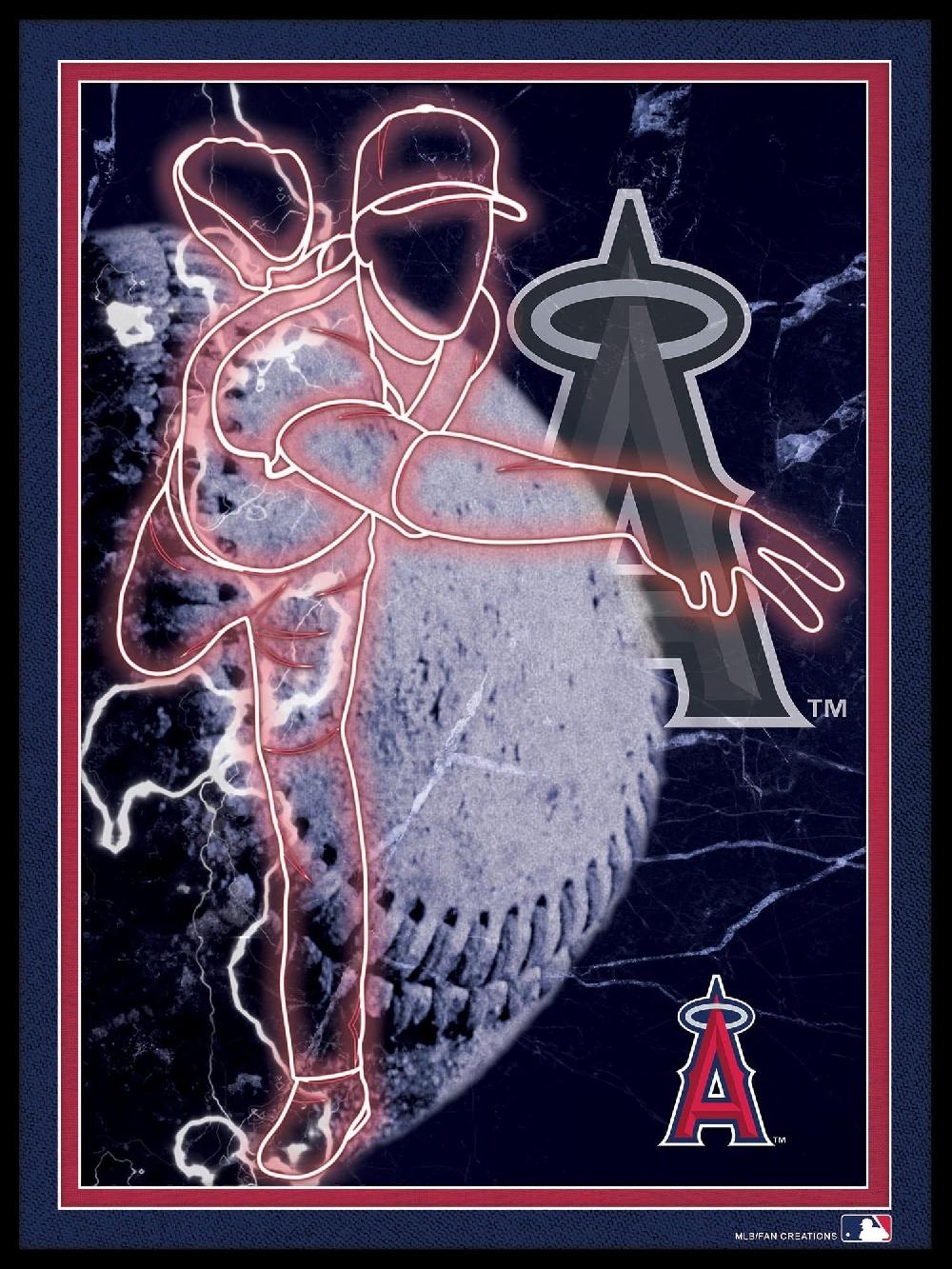 fan creations Los Angeles Angels Neon Player 12x16