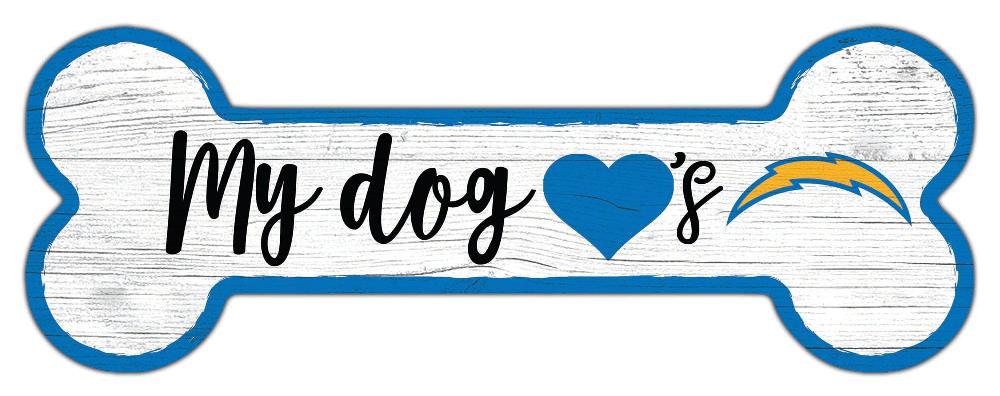 fan creations Los Angeles Chargers Dog Bone Sign