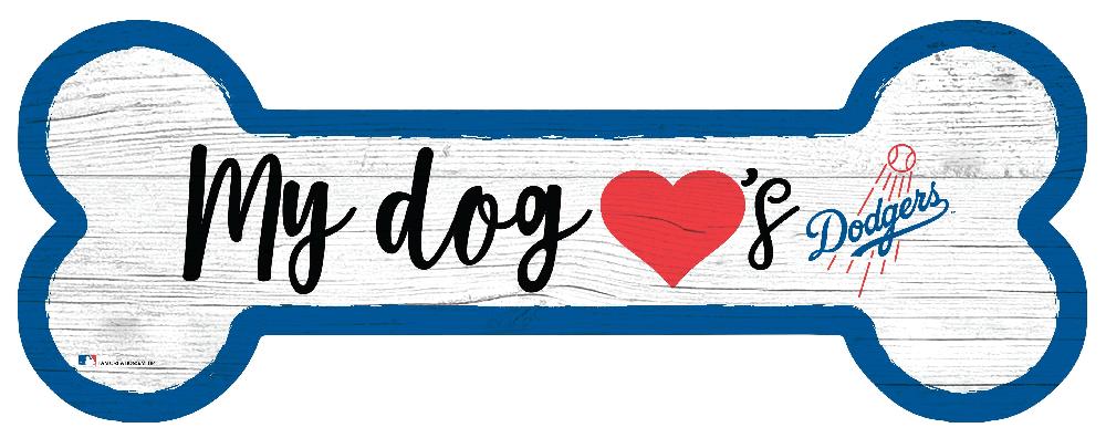 fan creations Los Angeles Dodgers Dog Bone Sign
