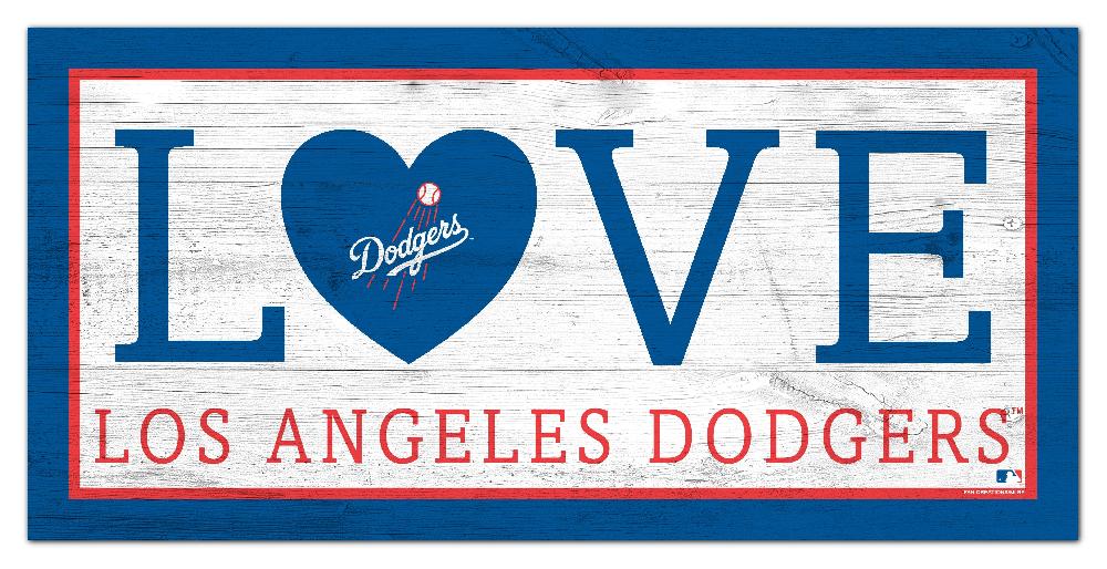 fan creations Los Angeles Dodgers Love 6x12 Sign