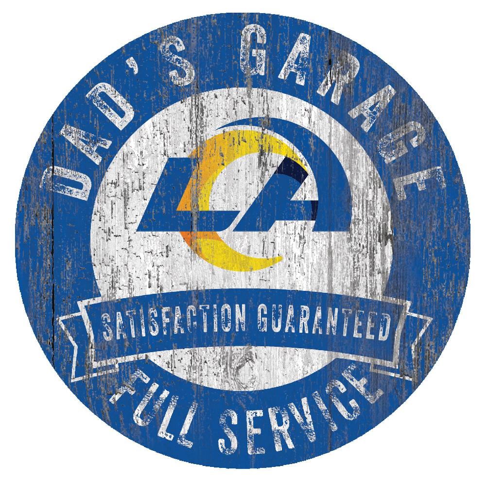 fan creations Los Angeles Rams Dad's Garage Sign