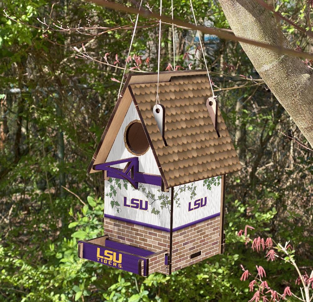 fan creations LSU Bird House Unassembled