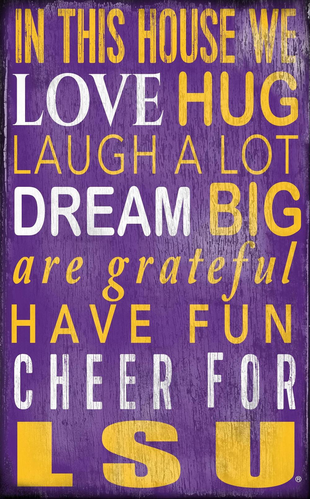 fan creations LSU In This House 11x19 Sign