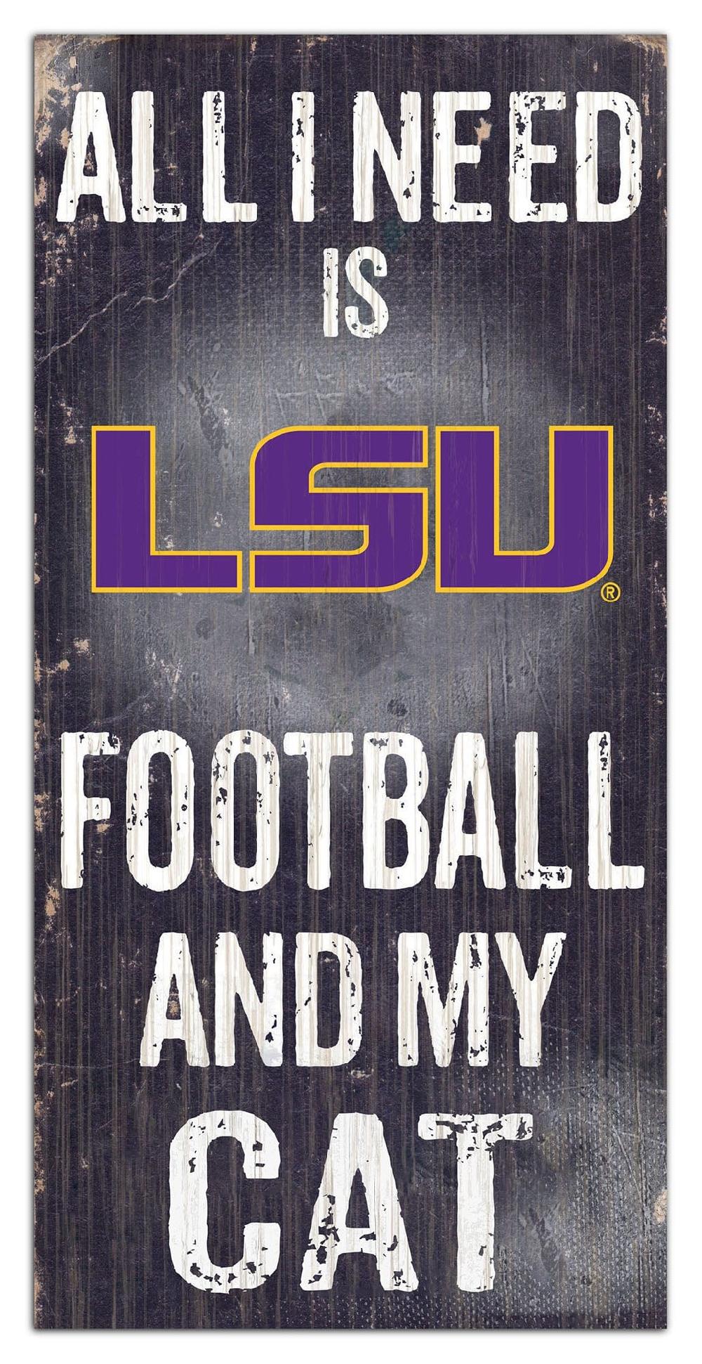fan creations LSU My Cat 6x12 Sign