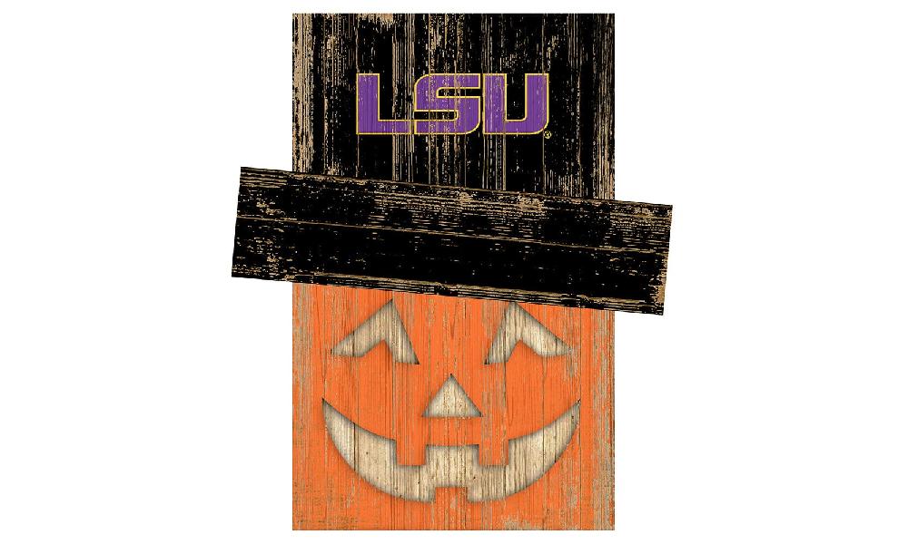 fan creations LSU Pumpkin Head With Hat