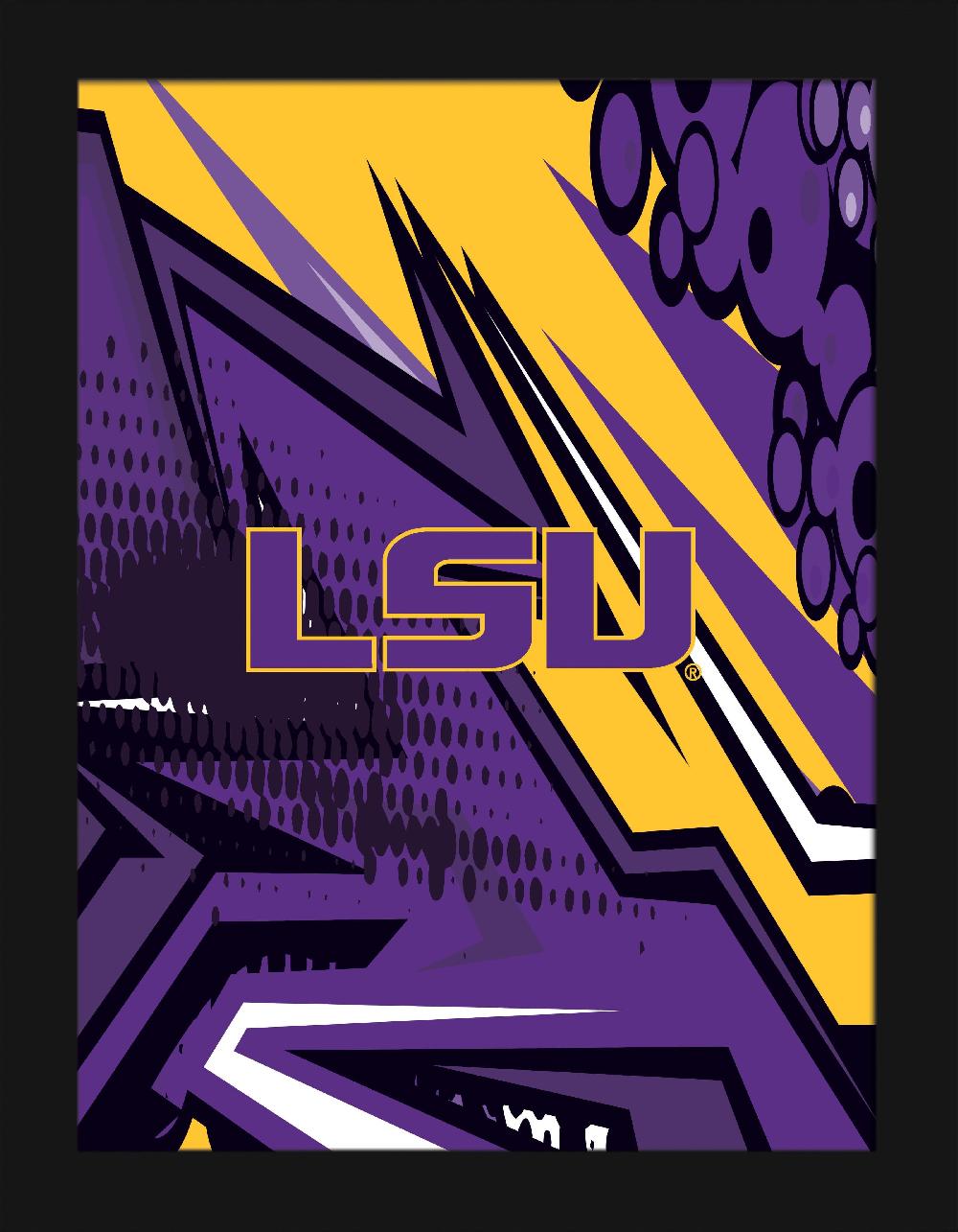 fan creations LSU Team Comic 12x16