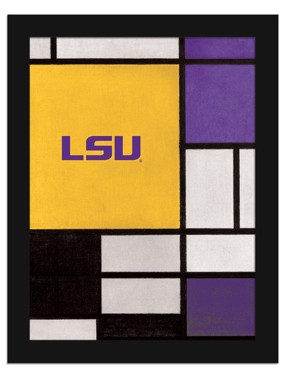fan creations LSU Team Composition 12x16