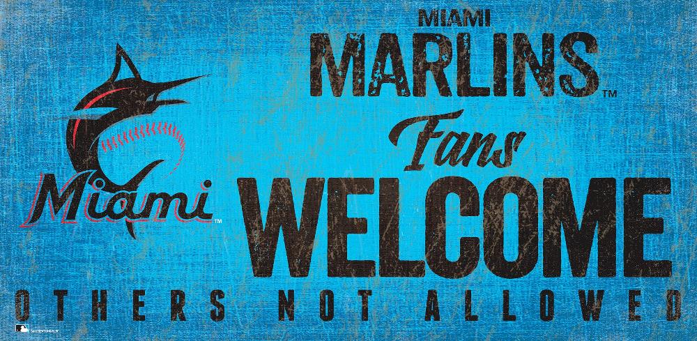 fan creations Miami Marlins Fans Welcome Sign