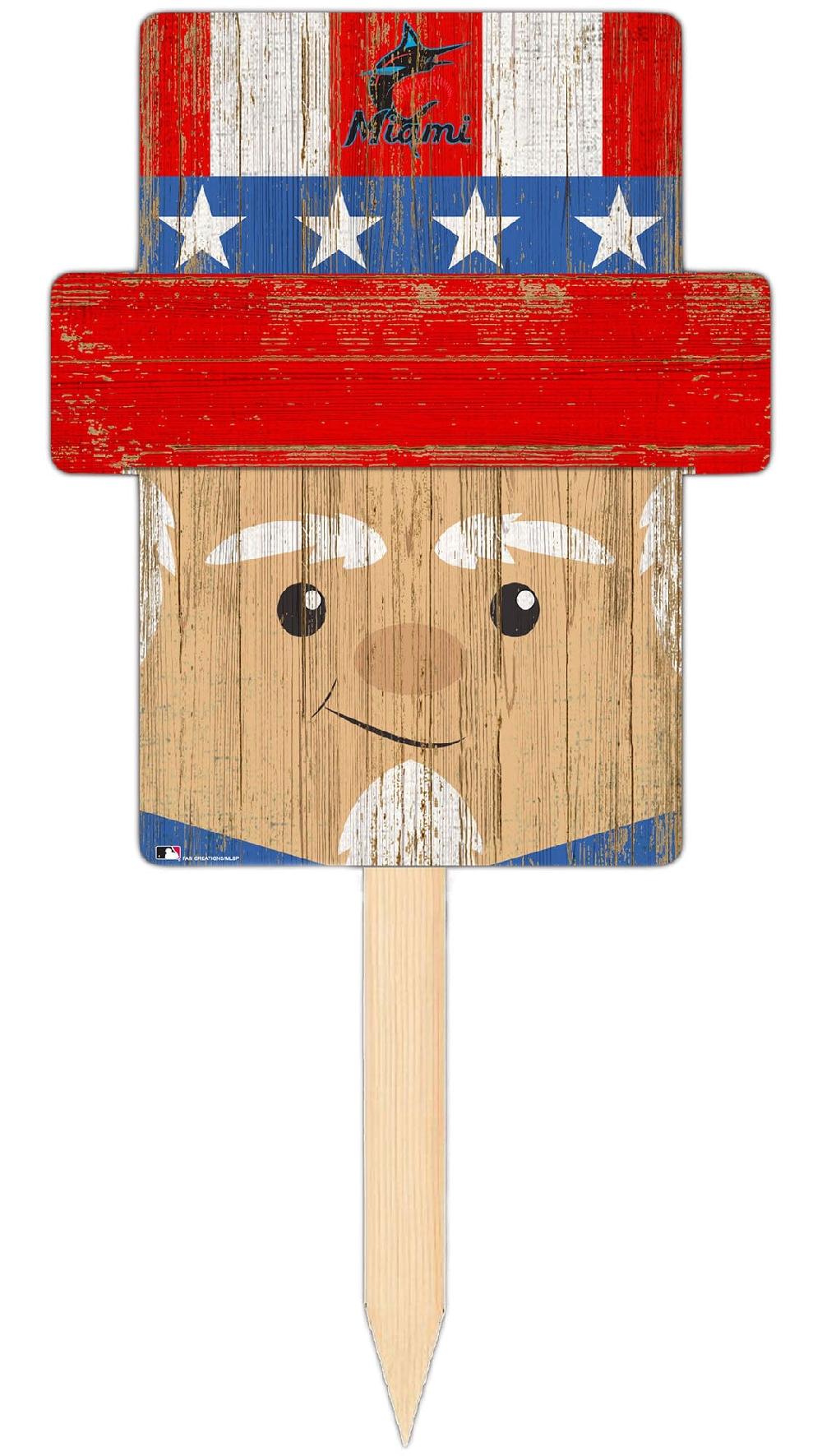 fan creations Miami Marlins Uncle Sam Head Yard