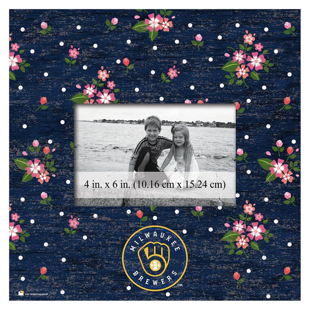 fan creations Milwaukee Brewers Floral 10x10 Frame