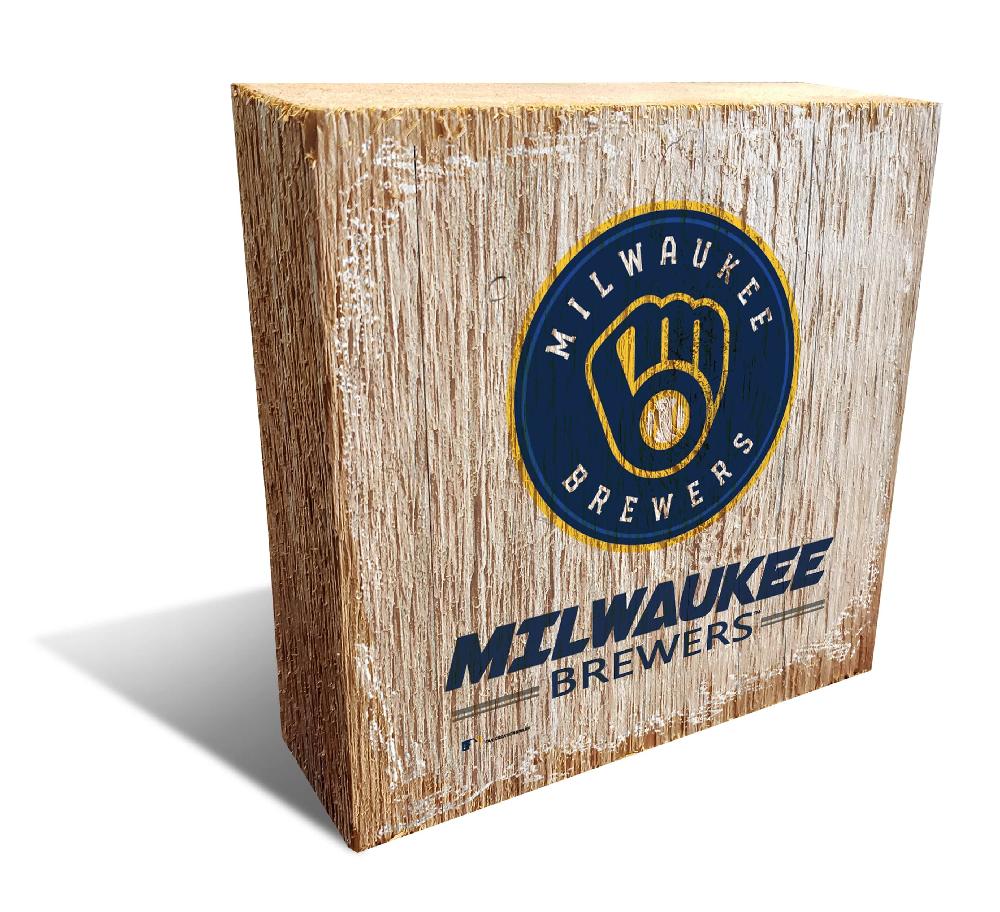 fan creations Milwaukee Brewers Team Logo Block