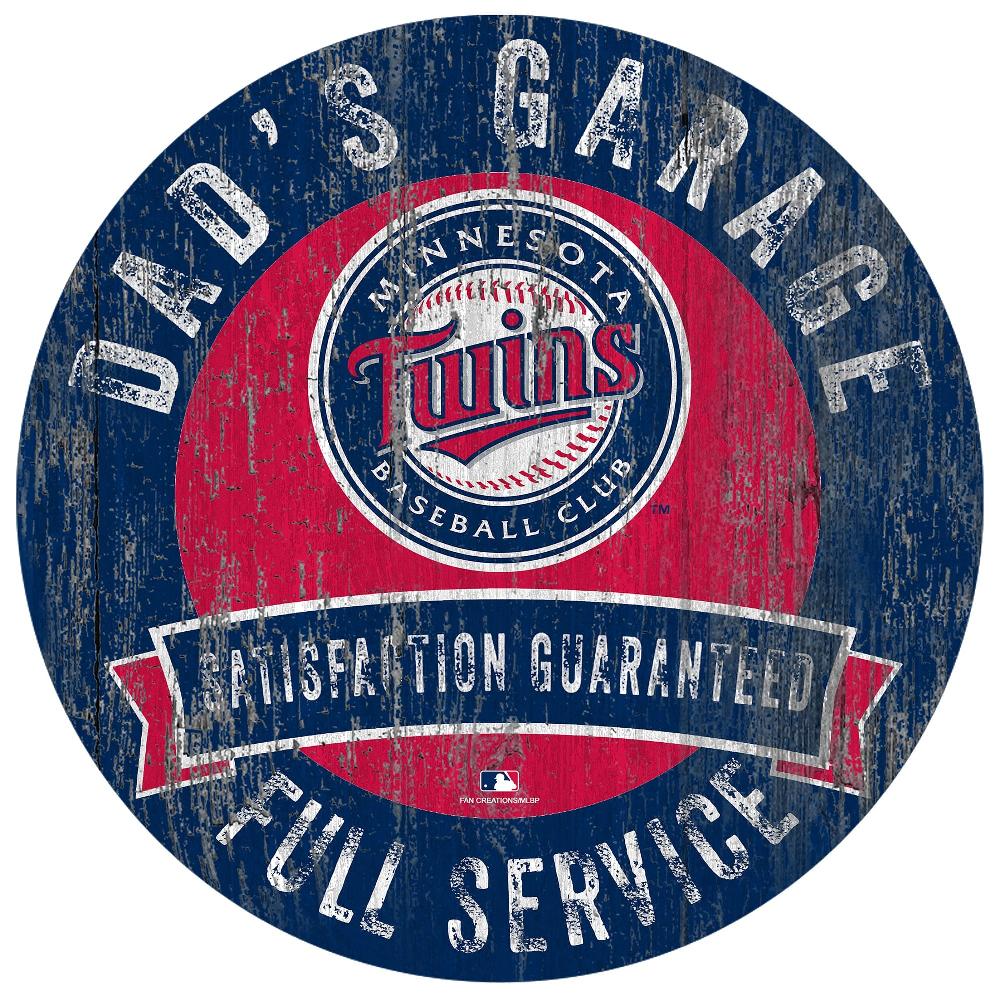 fan creations Minnesota Twins Dad's Garage Sign