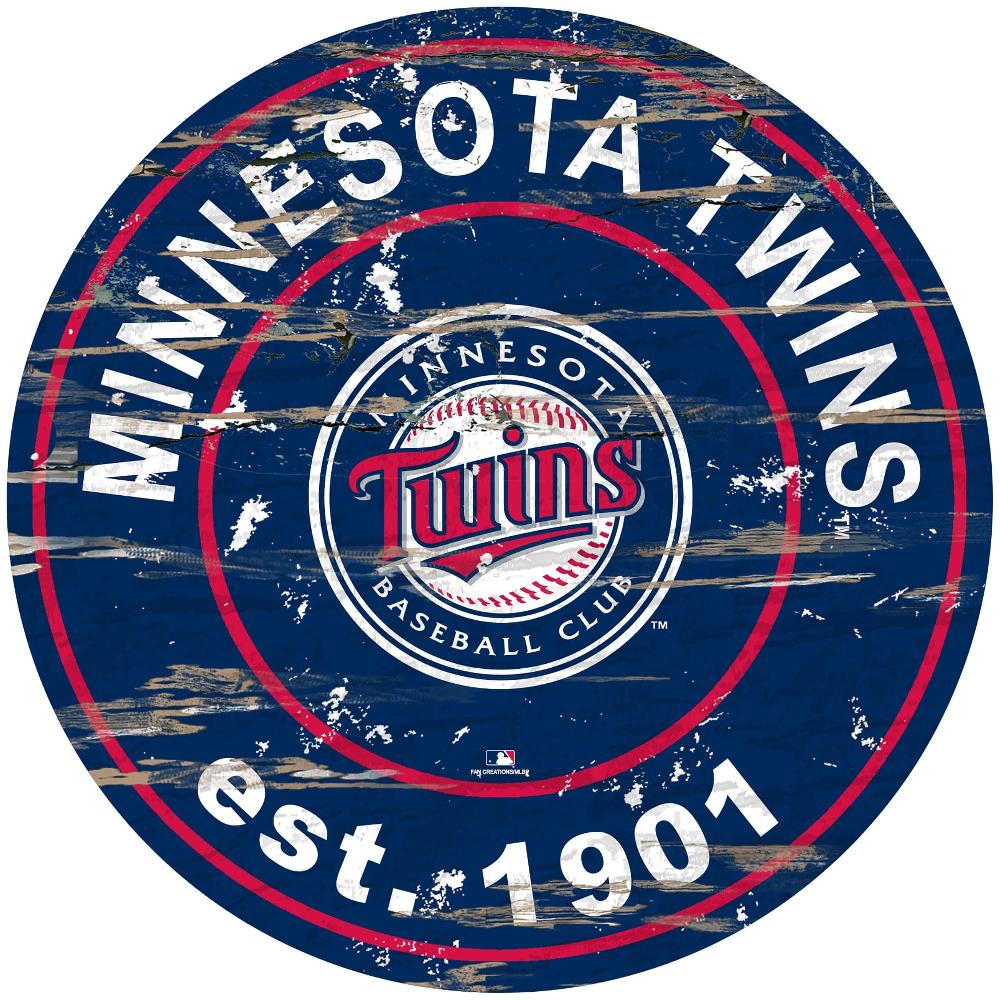 fan creations Minnesota Twins Distressed 24" Circle