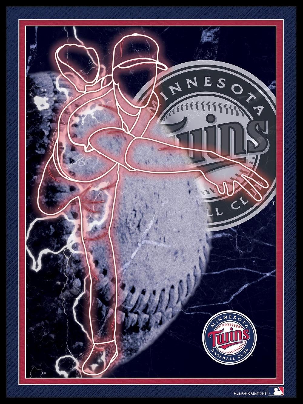 fan creations Minnesota Twins Neon Player 12x16