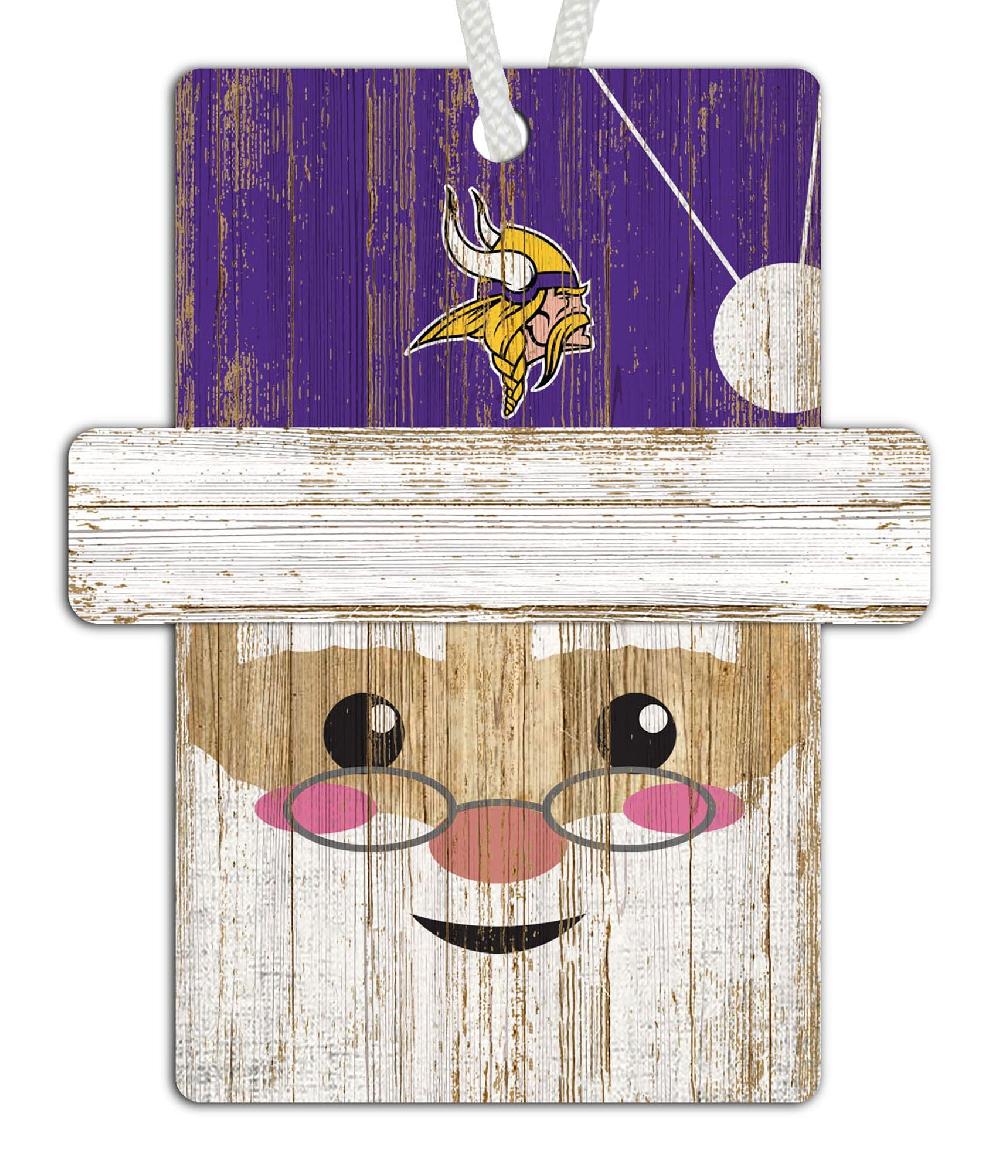 Fan Creations Minnesota Vikings Santa Ornament