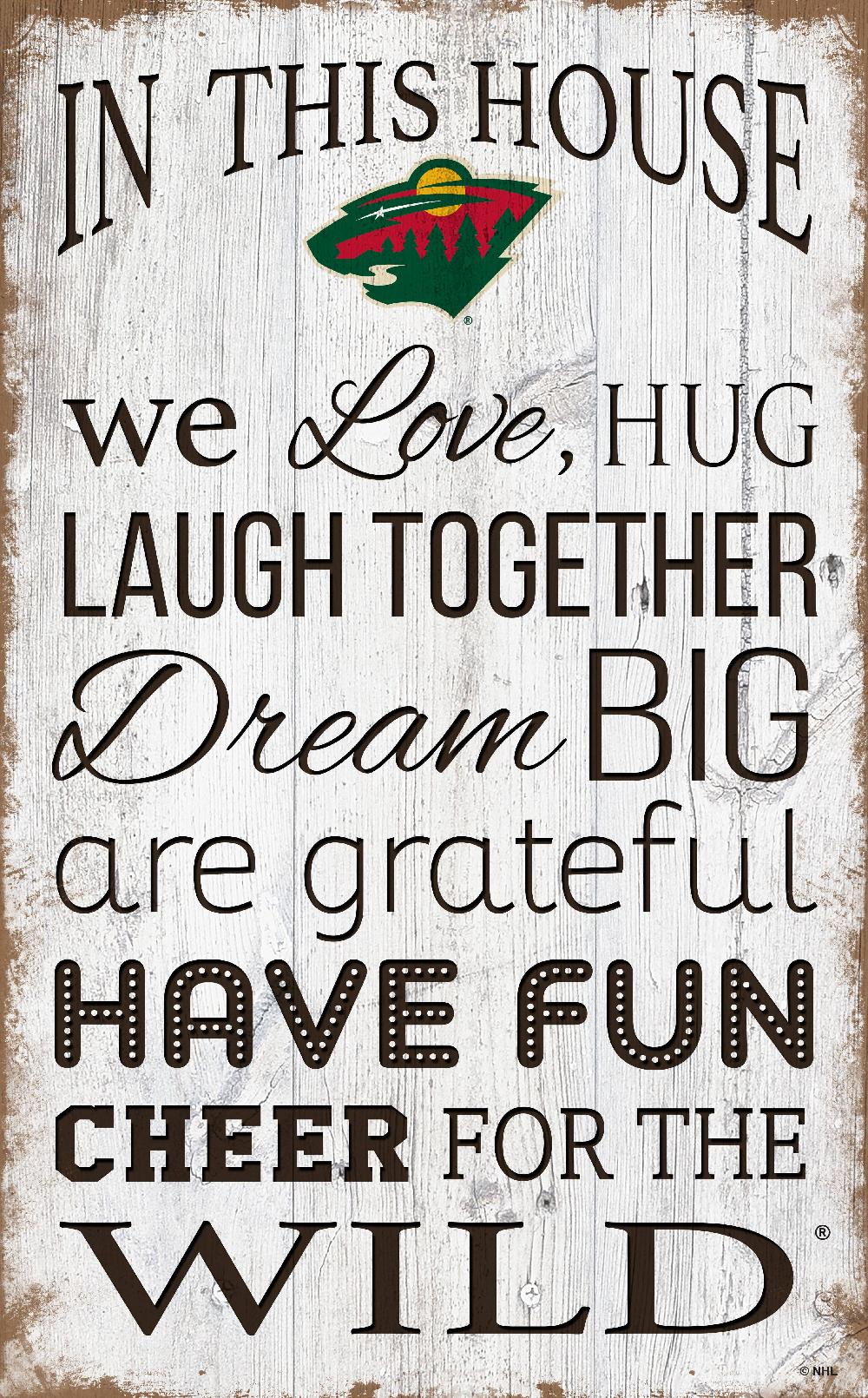 fan creations Minnesota Wild In This House 11x19