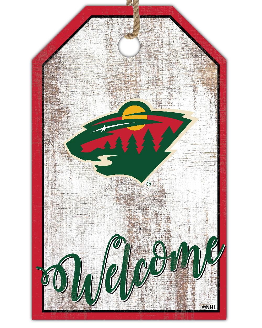 fan creations Minnesota Wild Welcome 11x19 Tag