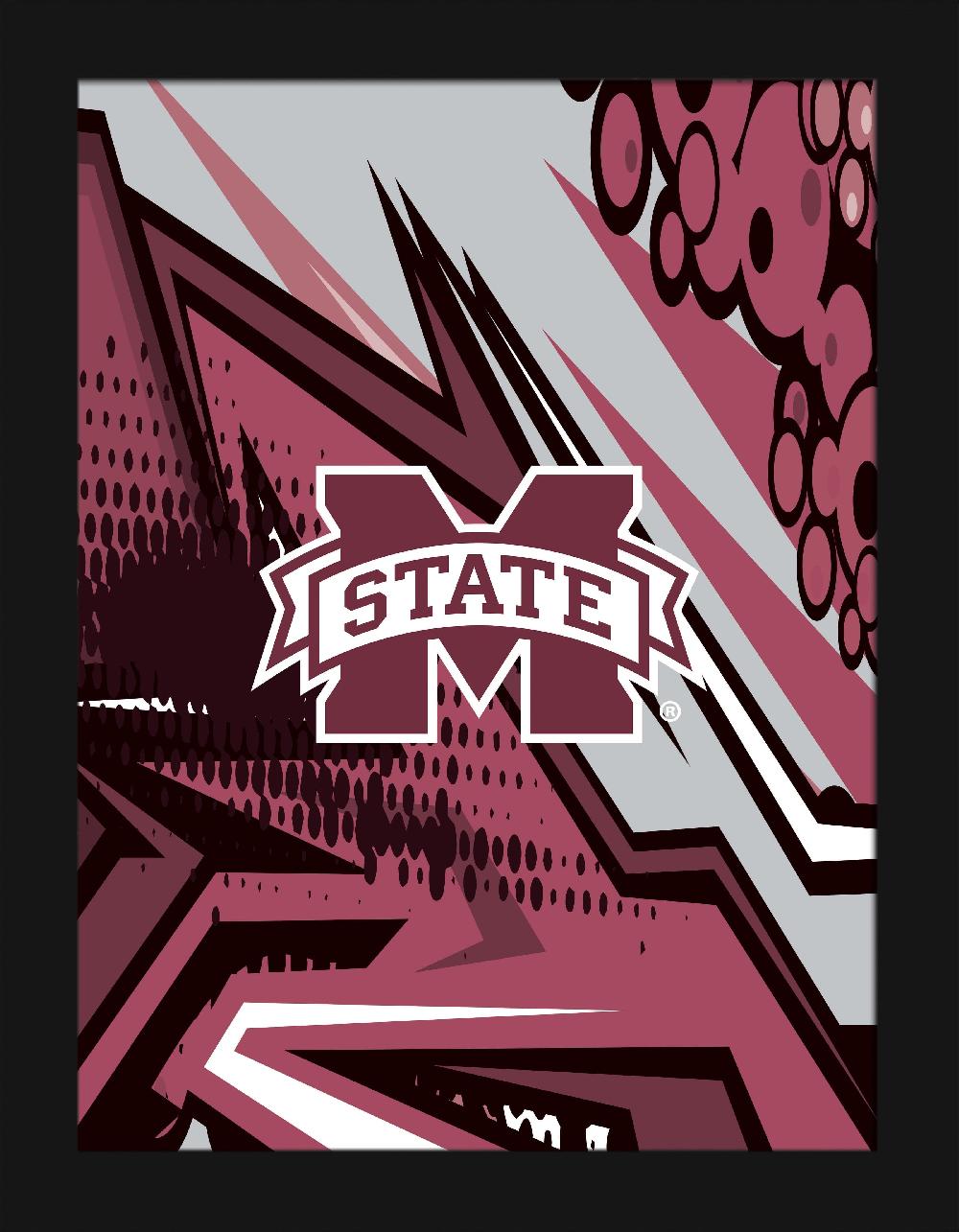 fan creations Mississippi State Comic 12x16
