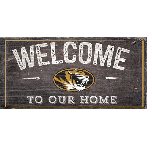 fan creations Missouri Welcome Distressed 6 x 12