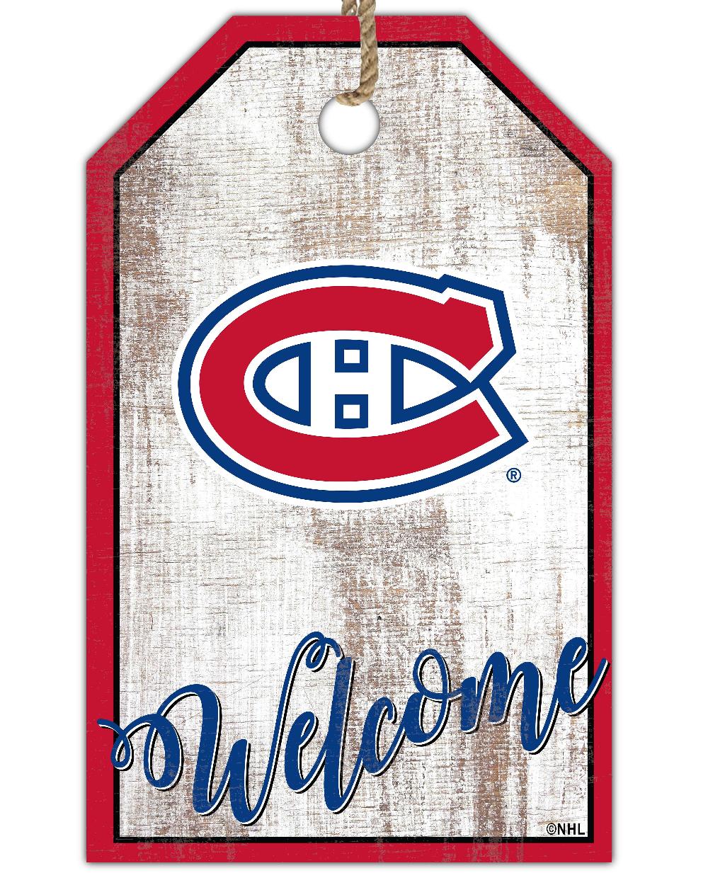 fan creations Montreal Canadiens Welcome 11x19 Tag