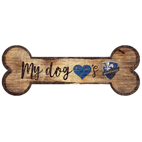 fan creations Montreal Impact Dog Bone Sign