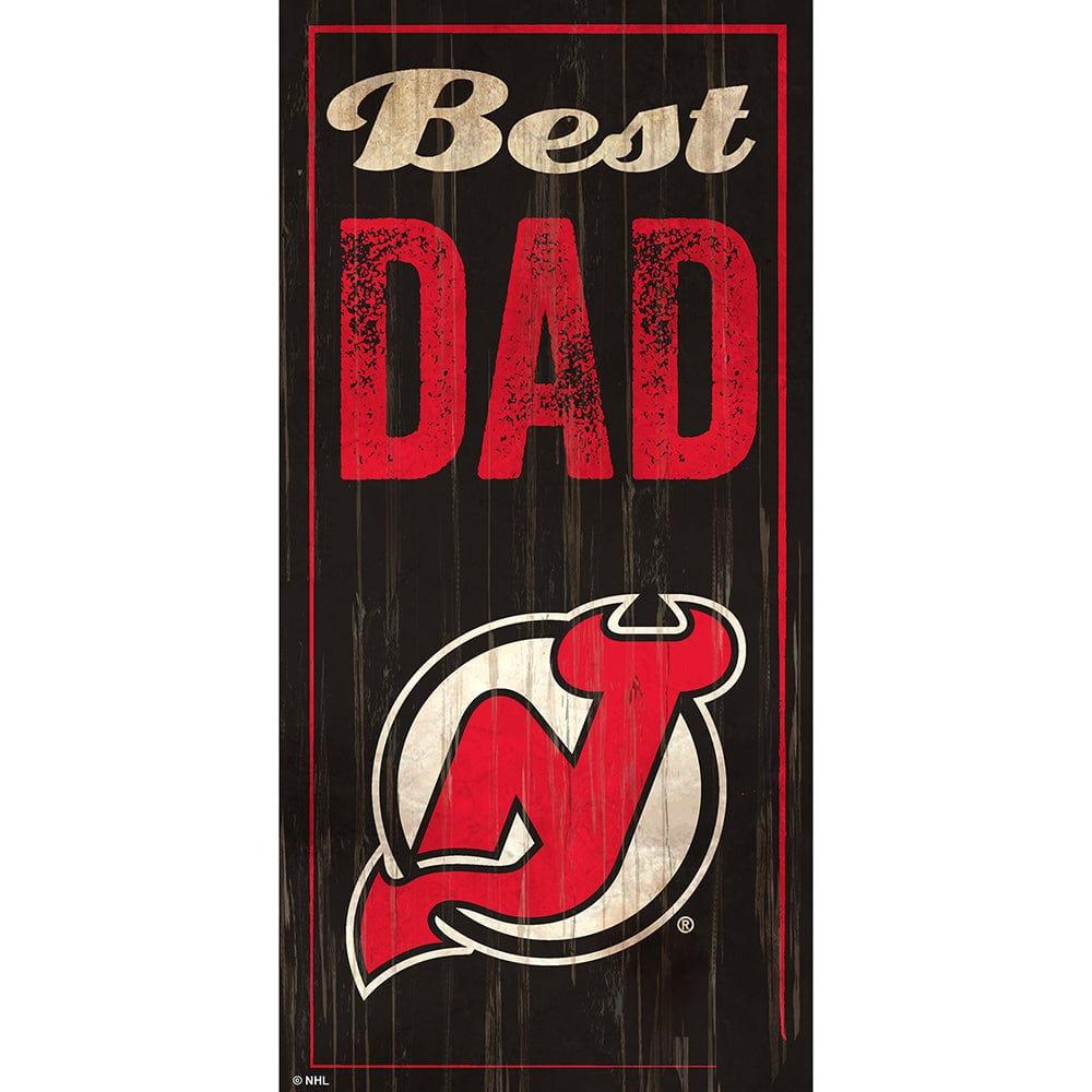 fan creations New Jersey Devils Best Dad 6x12 Sign