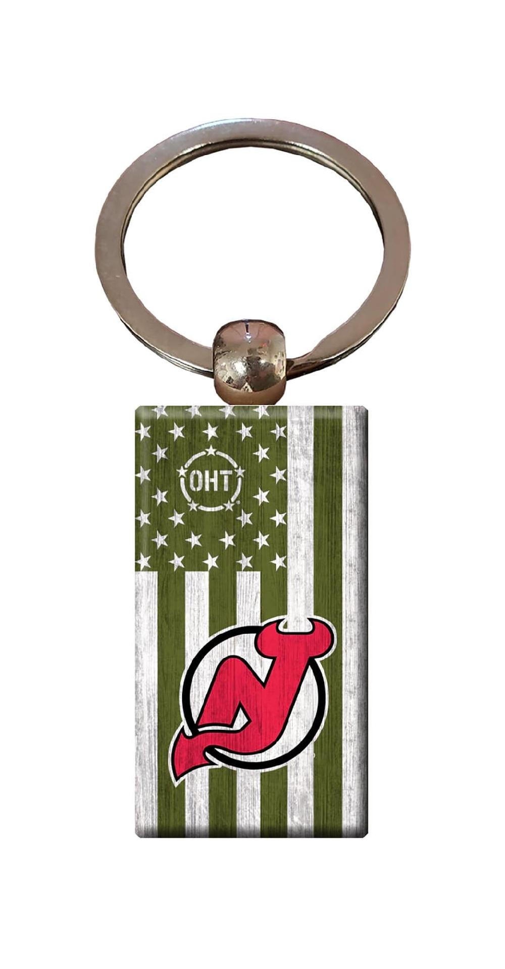 fan creations New Jersey Devils OHT Flag Keychain