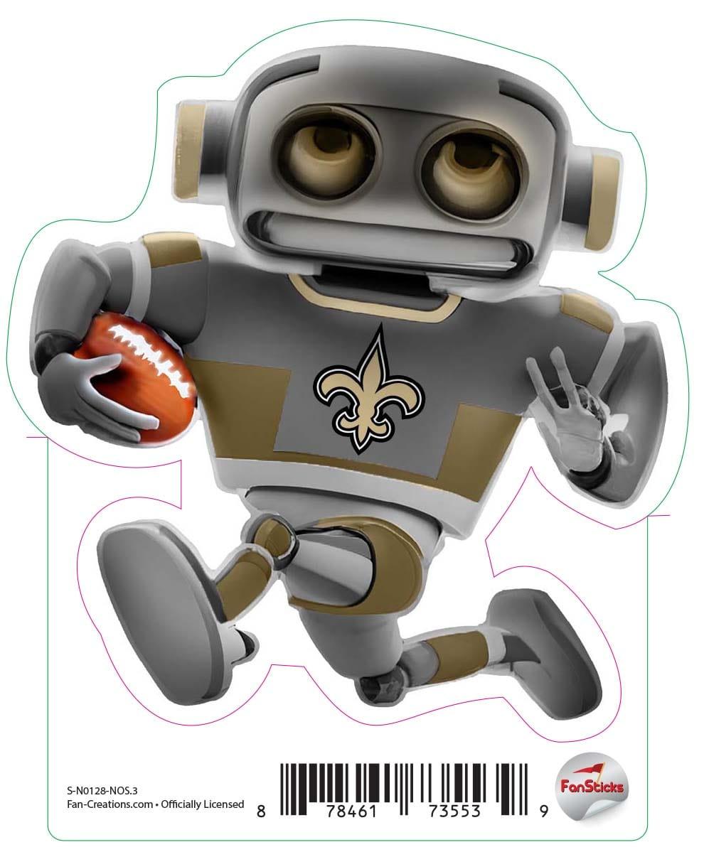fan creations New Orleans Saints 3in Decal Robot