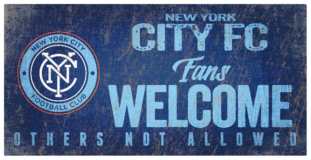 fan creations New York City FC Fans Welcome Sign