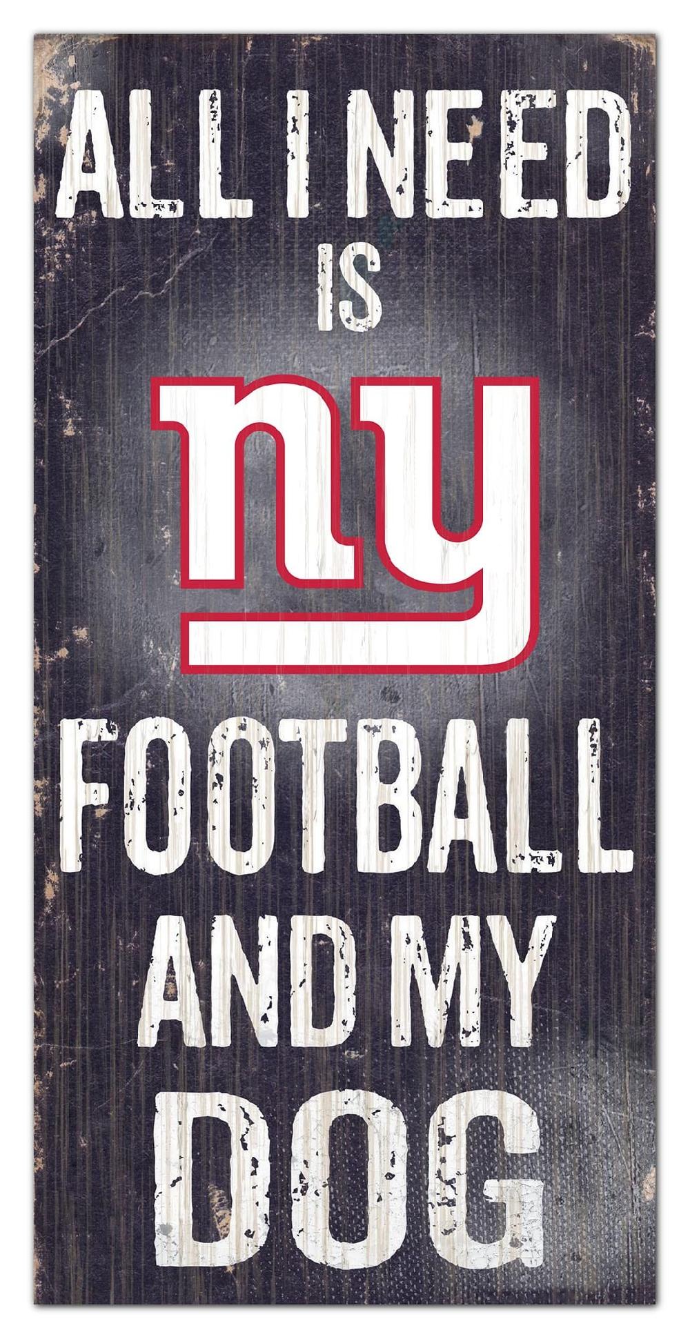fan creations New York Giants My Dog 6x12 Sign