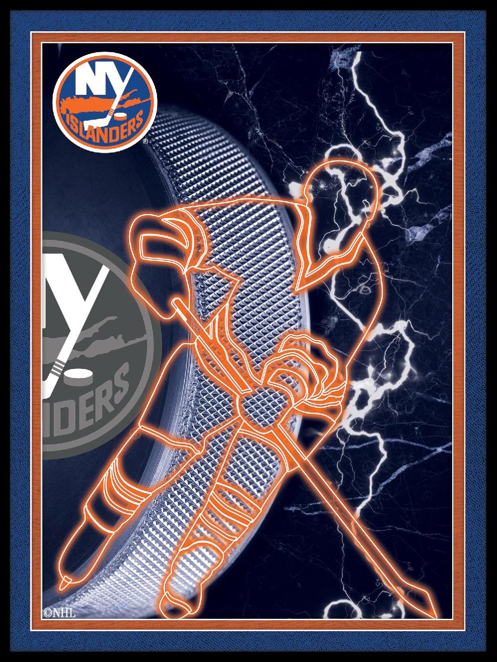 fan creations New York Islanders Neon Player 12x16