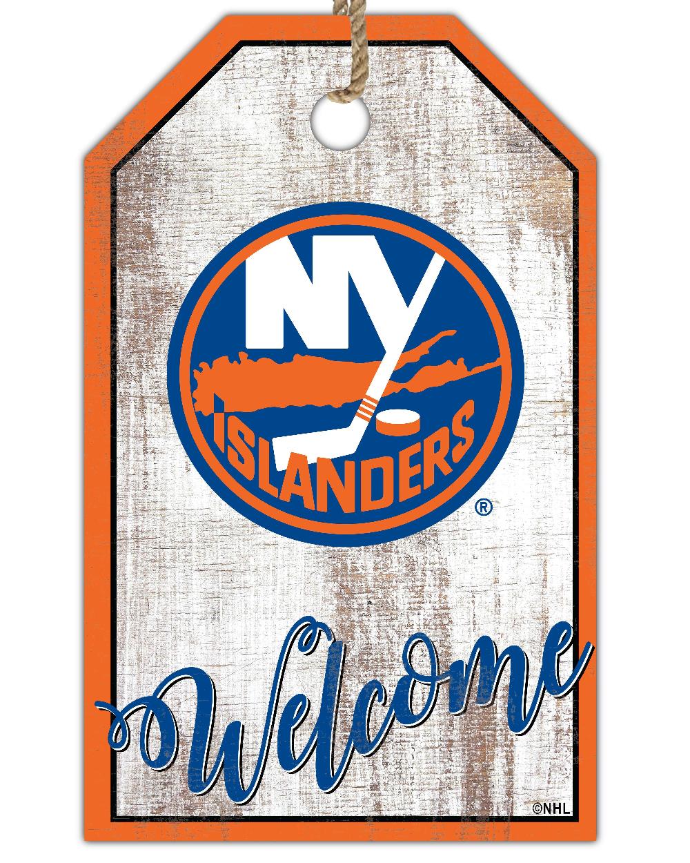 fan creations New York Islanders Welcome 11x19 Tag