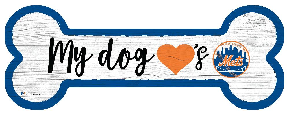 fan creations New York Mets Dog Bone Sign