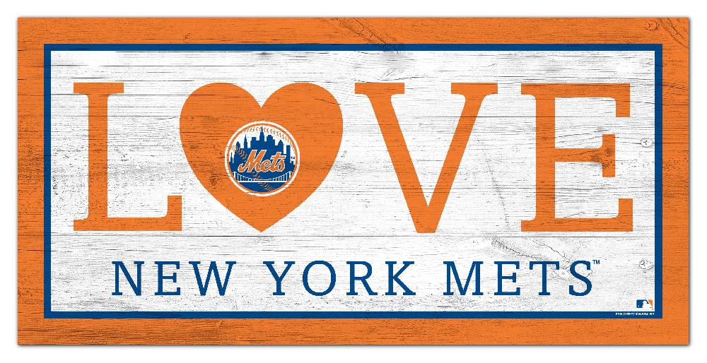 fan creations New York Mets Love 6x12 Sign