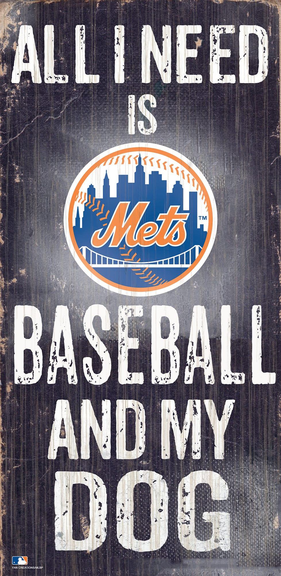 fan creations New York Mets My Dog 6x12 Sign