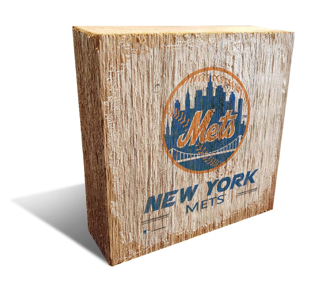 fan creations New York Mets Team Logo Block