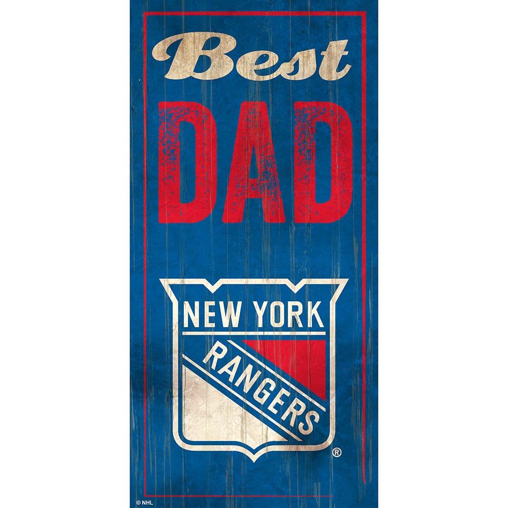 fan creations New York Rangers Best Dad 6x12 Sign