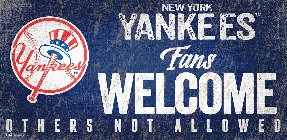 fan creations New York Yankees Fans Welcome Sign