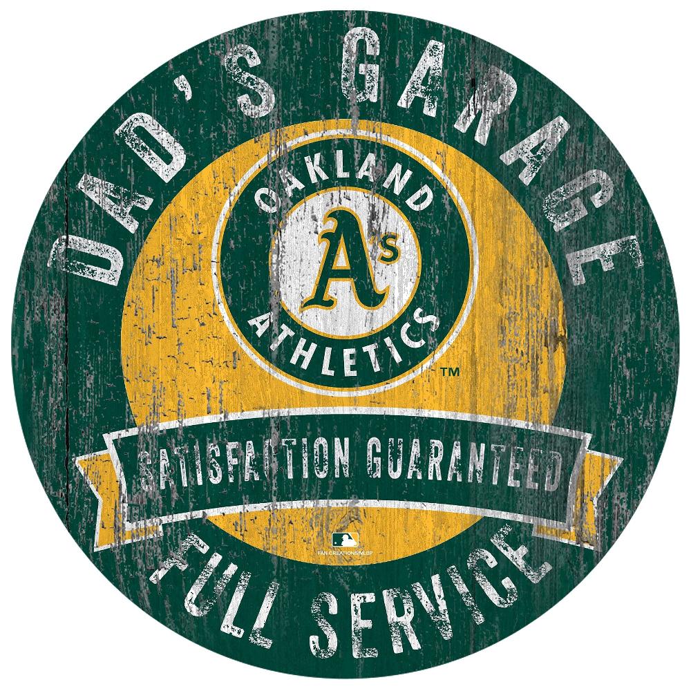fan creations Oakland Athletics Dad's Garage Sign